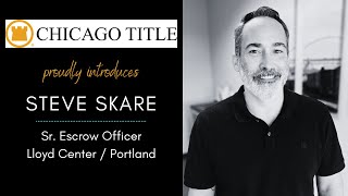 Introducing Steve Skare  Chicago Title of Oregon [upl. by Buke]