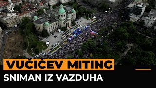 Vučićev miting sniman iz drona [upl. by Eniortna]