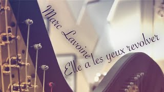 Elle a les yeux revolver  Marc Lavoine  covered on pedal harp [upl. by Legna]