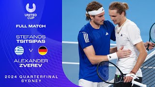 Stefanos Tsitsipas v Alexander Zverev Full Match  United Cup 2024 Quarterfinals [upl. by Hyatt]