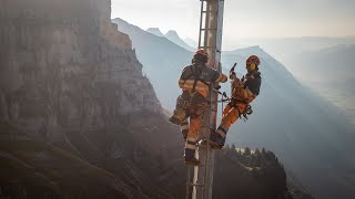 Schattenbachlawine Walenstadt  Modernisierung des bestehenden Lawinenschutzes [upl. by Lesig]