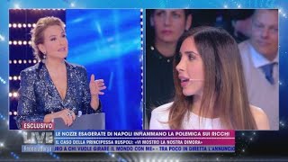 Principessa Giacinta Ruspoli “Ora finiti privilegi dei reali” Live Non è la D’Urso [upl. by Mok]