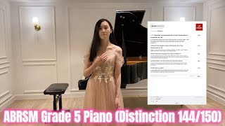 ABRSM Grade 5 Piano Performance Exam Distinction 144150 by Kirana 4 Piano lessons ONLY [upl. by Hodosh]