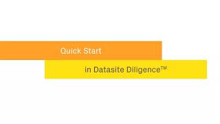 Virtual Data Room Tutorial  Quick Start in Datasite Diligence™ [upl. by Sehcaep419]