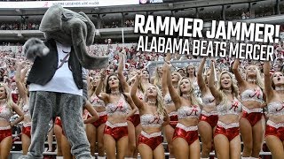 Alabama fans sing Rammer Jammer after Crimson Tide shuts out Mercer [upl. by Cordle]