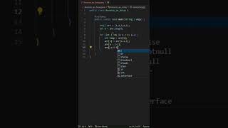 Java program  Reverse an Array shorts youtubeshorts java javaprogram coding [upl. by Ymirej]