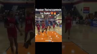 Boozer Twins commit to Duke University 🏀🔥🤟🏿 [upl. by Anigue]