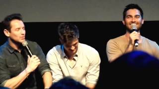 Ian Bohen Daniel Sharman and Tyler Hoechlin talking about fanfiction WereWolfCon [upl. by Aerbas]