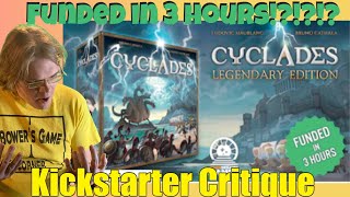 Cyclades Legendary Edition  Kickstarter Critique Review [upl. by Ahsahtan]