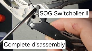 Disassembly and Service of SOG Switchplier II 2024 edc sog spyderco Benchmade [upl. by Trescott]