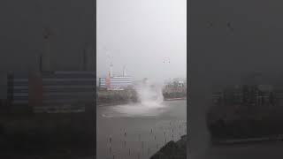 Tornado spotted over waters in Brisbane [upl. by Antonietta]