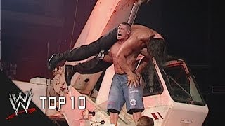 Extreme Attitude Adjustments  WWE Top 10 [upl. by Ahsienar]