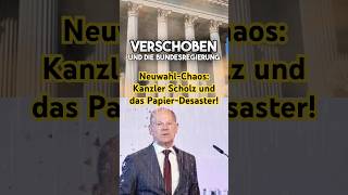 NeuwahlChaos Kanzler Scholz und das PapierDesaster [upl. by Enyaj453]