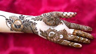 Very beautiful front hand mehndi design  easy mehndi design  mehndi ka design  mehndi design [upl. by Lancelot]