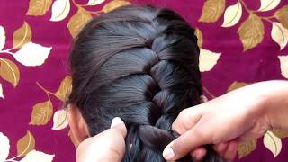 FRENCH BRAID BRAIDED HAIRSTYLE  FRENCH BRAID LACE HAIRSTYLE [upl. by Steffie530]