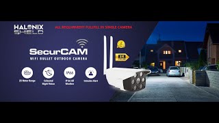 HALONIX Secure CamWIFI Bullet Camera Configurationyoutubevideo [upl. by Moon]