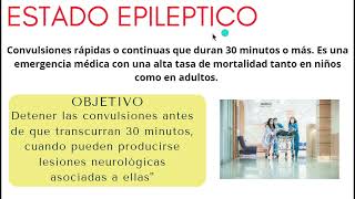 ESTATUS EPILEPTICO  Tratamiento American Epilepsy Society [upl. by Poulter]