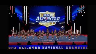 cheer athletics PANTHERS  nca day one [upl. by Meeki282]