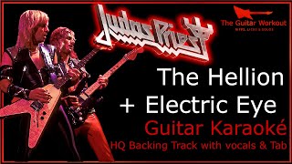 Judas Priest  Electric Eye HQ Backing Track with vocals amp tab [upl. by Ahteres]