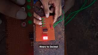 binarytodecimal electronics iti circuit [upl. by Ibloc]