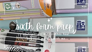 Sixth Form Prep📚 Stationary  Mini Clothes Haul and Pack My Bag With Me [upl. by Hook]