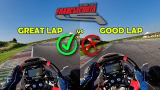 GREAT vs GOOD Lap Comparison  Franciacorta Karting Track [upl. by Ramedlav]