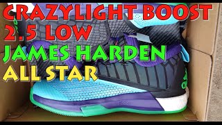 James Harden  Adidas Crazylight Boost 25 Low  All Star Review with ON FEET [upl. by Anastatius]