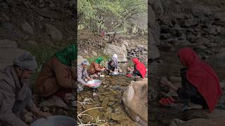 Old Couple lifestyle in Afghanistan Village afghancuisine cavelife traditionalfood afghanvillage [upl. by Yecac]