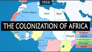 Colonization of Africa  Summary on a Map [upl. by Ailimat]