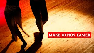 How to lead clear and comfortable ochos  Tango Simplified 41 [upl. by Einafets]