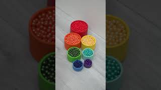 💯Oddly Satisfying video ⭐Colored Beads and Balls beads oddlysatisfying dominomarble [upl. by Felicio]