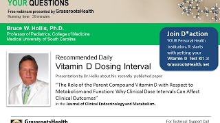 Dr Bruce Hollis  Vitamin D Dosing Interval [upl. by Namilus]