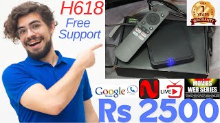 Power H618 4K 5G 2gb Ram 16gb Rom Google Voice Android 12 TV Box Live TV Channels Movies Web Series [upl. by Allemrac]