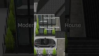 MODERN LSHAPED HOUSE housedesign simsfreeplay shorts thesimsfreeplay [upl. by Karim]