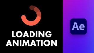 How to create a simple LOADER ANIMATION with Adobe after effects [upl. by Nylecaj]