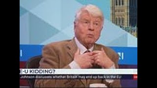 Video Stanley Johnson admits he would vote Labour if it favoured the EU [upl. by Nnitsuj]