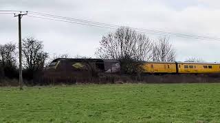 The network rail high speed test train return working to Derby 25012024 [upl. by Monro]