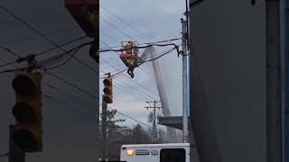 Daily Safety Fails🤯This is WHY You Watchout for Overhead Lines🤯  PLEASE Stay Safe [upl. by Ainalem760]