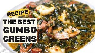 Soul Food Style Gumbo Greens  The BEST Gumbo Collard Greens  I Heart Recipes [upl. by Duomham294]