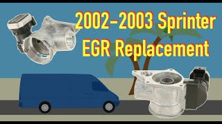 2002 Sprinter EGR Replacement T1N Repair [upl. by Hazeghi685]