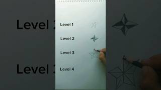 Drawing star Levels 🌟 art foryou shorts 💥✨ [upl. by Rist]