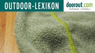 Fleece Stoff  Outdoor Lexikon [upl. by Manouch]