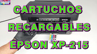 CARTUCHOS RECARGABLES PARA EPSON XP215 XP212 XP225 EPSON T18 [upl. by Mathilde]