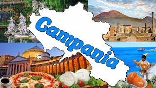 🍕☕ La CAMPANIA  Le Regioni dItalia Geografia 📚🌍 [upl. by Niveg586]