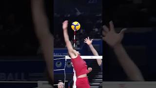 Tj DeFalco’s backhand windmill spike 🤯 epicvolleyball volleyballworld volleyball [upl. by Matelda]