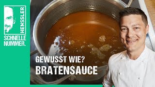 Schnelles Bratensauce Rezept von Steffen Henssler [upl. by Nosaes330]