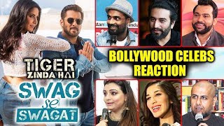 Swag Se Swagat Song  Bollywood Celebs REACTION  Tiger Zinda Hai [upl. by Sackville]