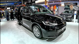 Volkswagen VW Caddy Maxi 7 seater family Van automatic car new model walkaround  interior V1399 [upl. by Yauqaj482]