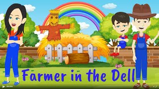 Farmer in the Dell  Nursery Rhymes  Kids song and Baby Rhymes  English Song for Children Lyrics [upl. by Winola653]