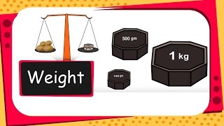 Maths  Measurement Weight  English [upl. by Goldi507]